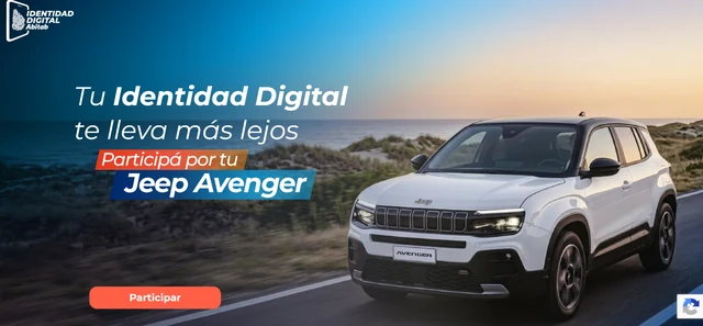 Página oficial de Identidad Digital Abitab para el sorteo de un Jeep Avenger Electric 0 km