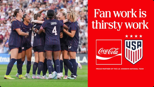 Coca-Cola and U.S. Women’s National Team Match Day Getaway sweepstakes artwork