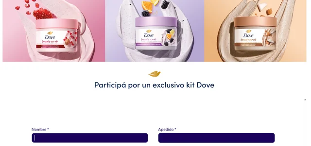 Dove — Kit exclusivo 2026 Promoción Dove en Argentina para participar por un exclusivo kit Dove