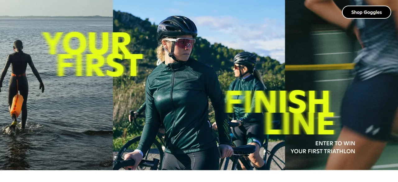 Official FORM contest image for the Your First Finish Line promotion.