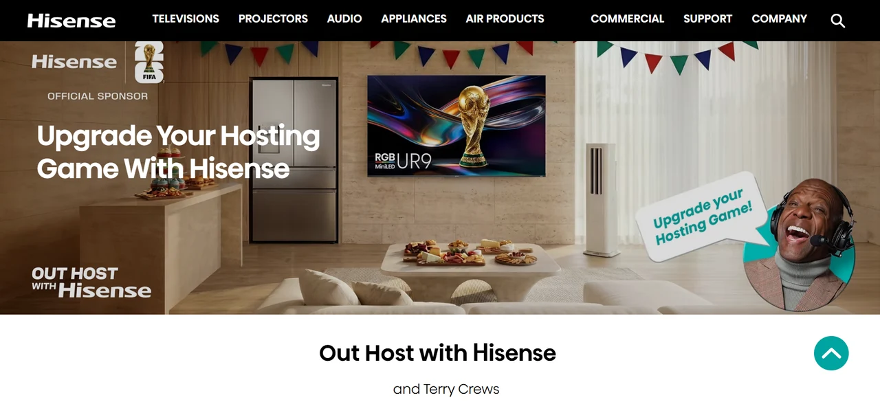 Hisense Out Host with Hisense 2026 Official Hisense USA Out Host with Hisense sweepstakes page.