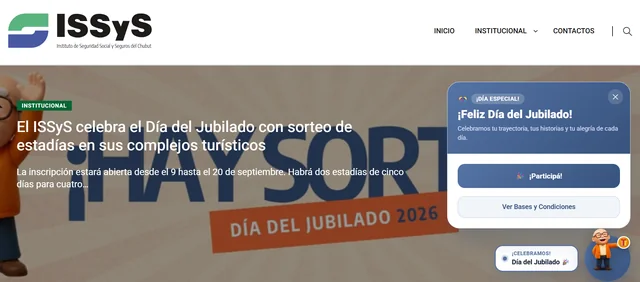 ISSyS Día del Jubilado 2026: dos estadías para cuatro Captura oficial del sorteo Día del Jubilado 2026 del ISSyS con información de las estadías