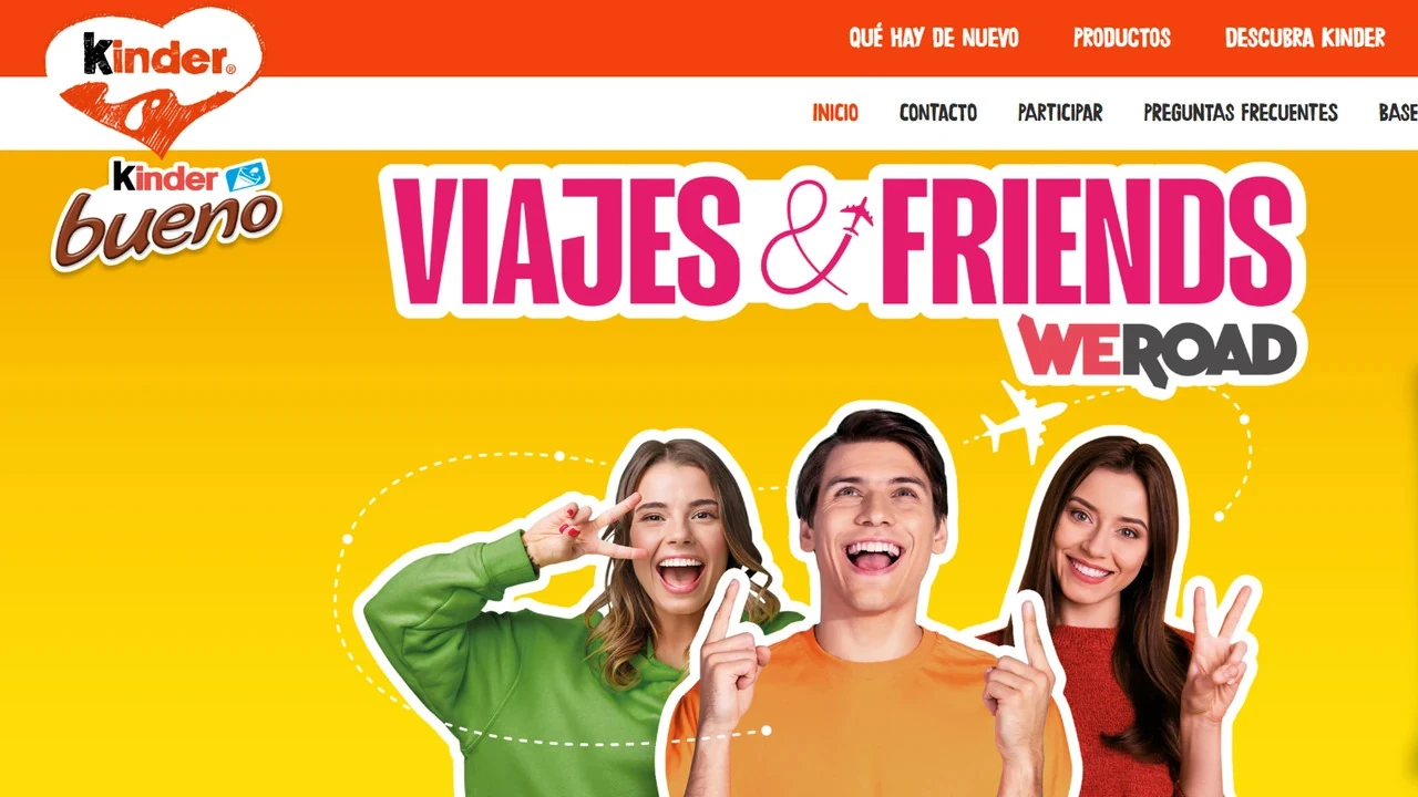 Sorteo Kinder Bueno x WeRoad 2026 con 12 viajes para dos por Europa