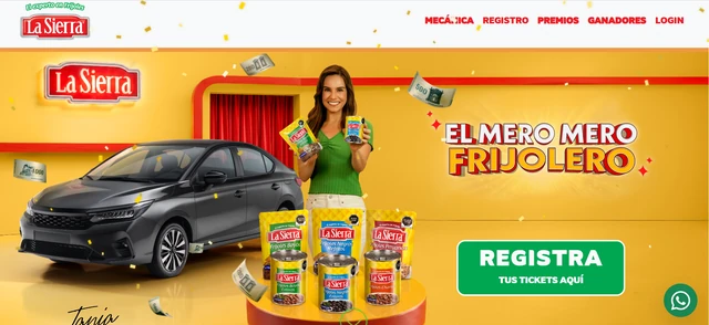 Promoción La Sierra ¡El mero, mero frijolero! con Honda City 2026 y premios en efectivo