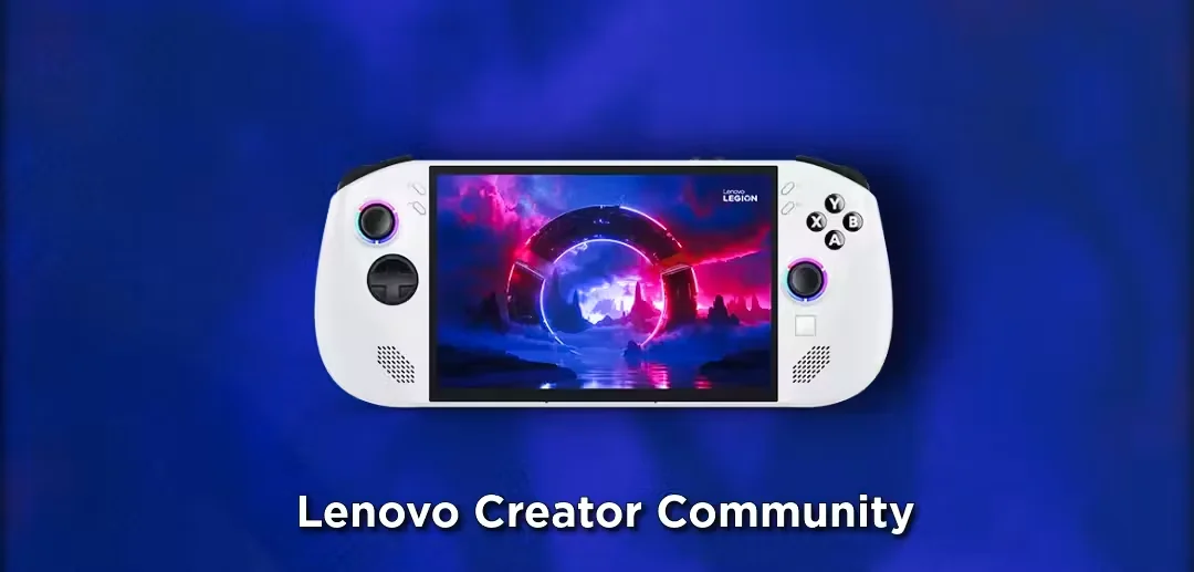 Official Lenovo Creator Community artwork for the Legion Go S giveaway.