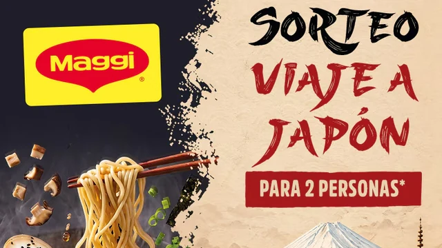 Promoción MAGGI 2026 para ganar un viaje de 11 días a Japón para dos personas