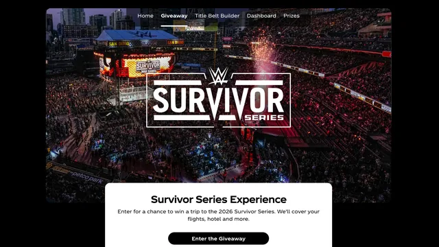 Minute Maid x WWE Juice Vault Giveaway 2026 Official Minute Maid x WWE giveaway page featuring Survivor Series experience