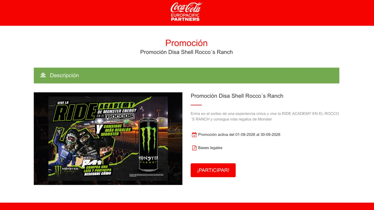 Monster Energy x Disa Shell: RIDE ACADEMY en Rocco’s Ranch Promoción oficial Monster Energy x Disa Shell RIDE ACADEMY en Rocco’s Ranch