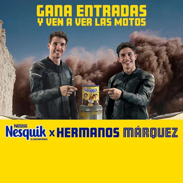 Promoción NESQUIK x Hermanos Márquez para ganar entradas dobles de MotoGP