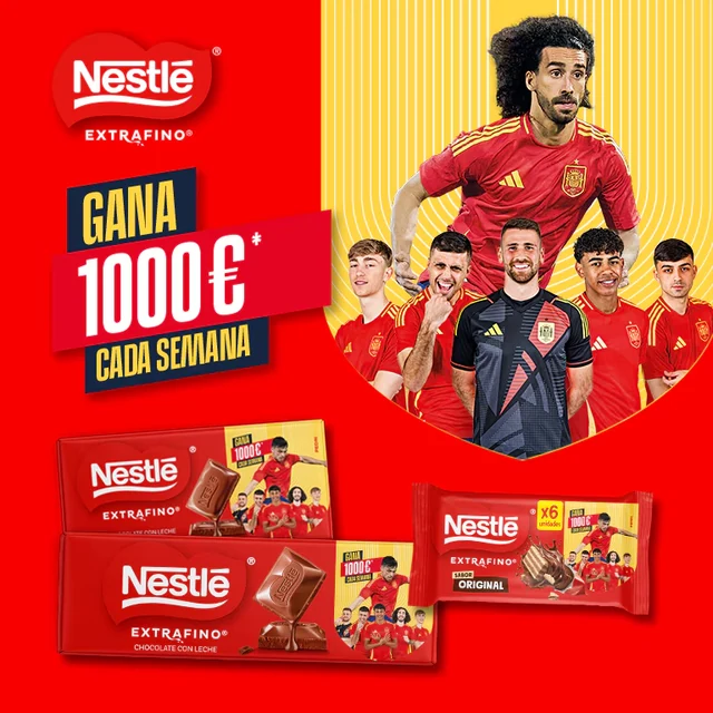 Creatividad de Nestlé Extrafino 2026 que anuncia premios de 1.000 € cada semana