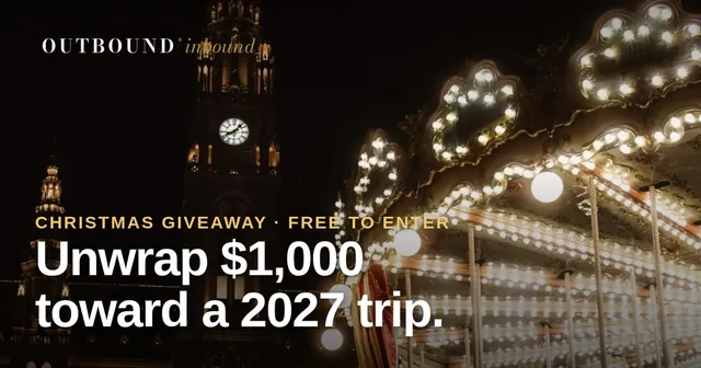 OUTBOUND | inbound win a $1,000 trip credit graphic.