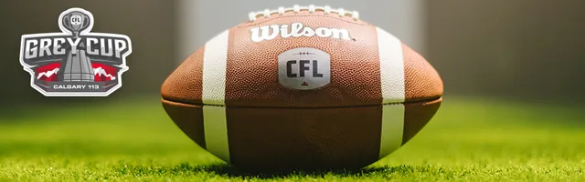 WestJet Link to Win contest banner for the Grey Cup trip.