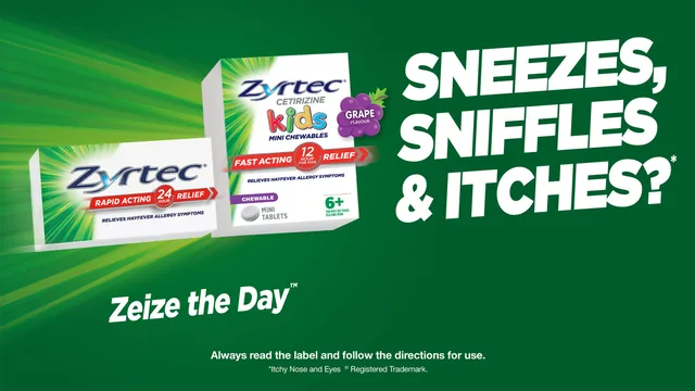 Zyrtec Australia website banner used on the Terry White Chemmart promotion page.